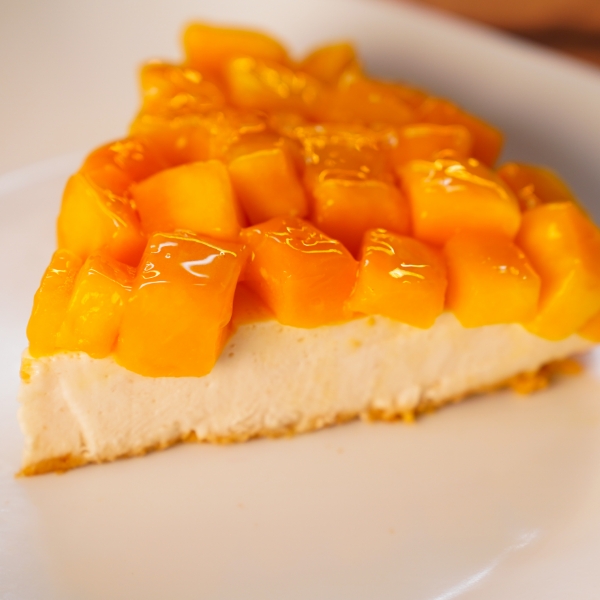Pay de queso con mango